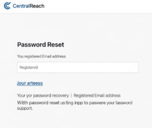 Reset Password in CentralReach.com Login