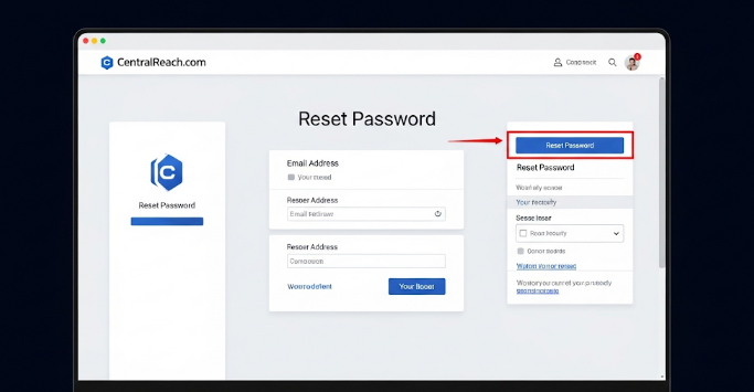 Reset Password in CentralReach.com Login