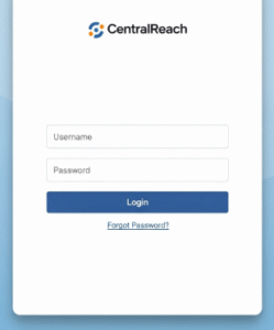 Reset Password in CentralReach.com Login